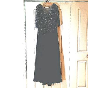 Evening Gown, sz 14 wedding guest dress, fabulous blue in person